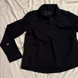 Figs Classic Black Scrub Top - Size XS